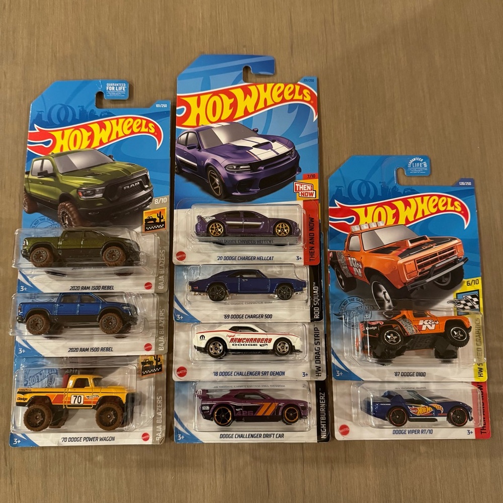 Hot Wheels Die-Cast Dodge Ram Car Collection